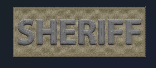 More information about "Basic Tan/Gray Sheriff Patch"